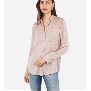 *FREE* Satin Button Down Shirt from Express